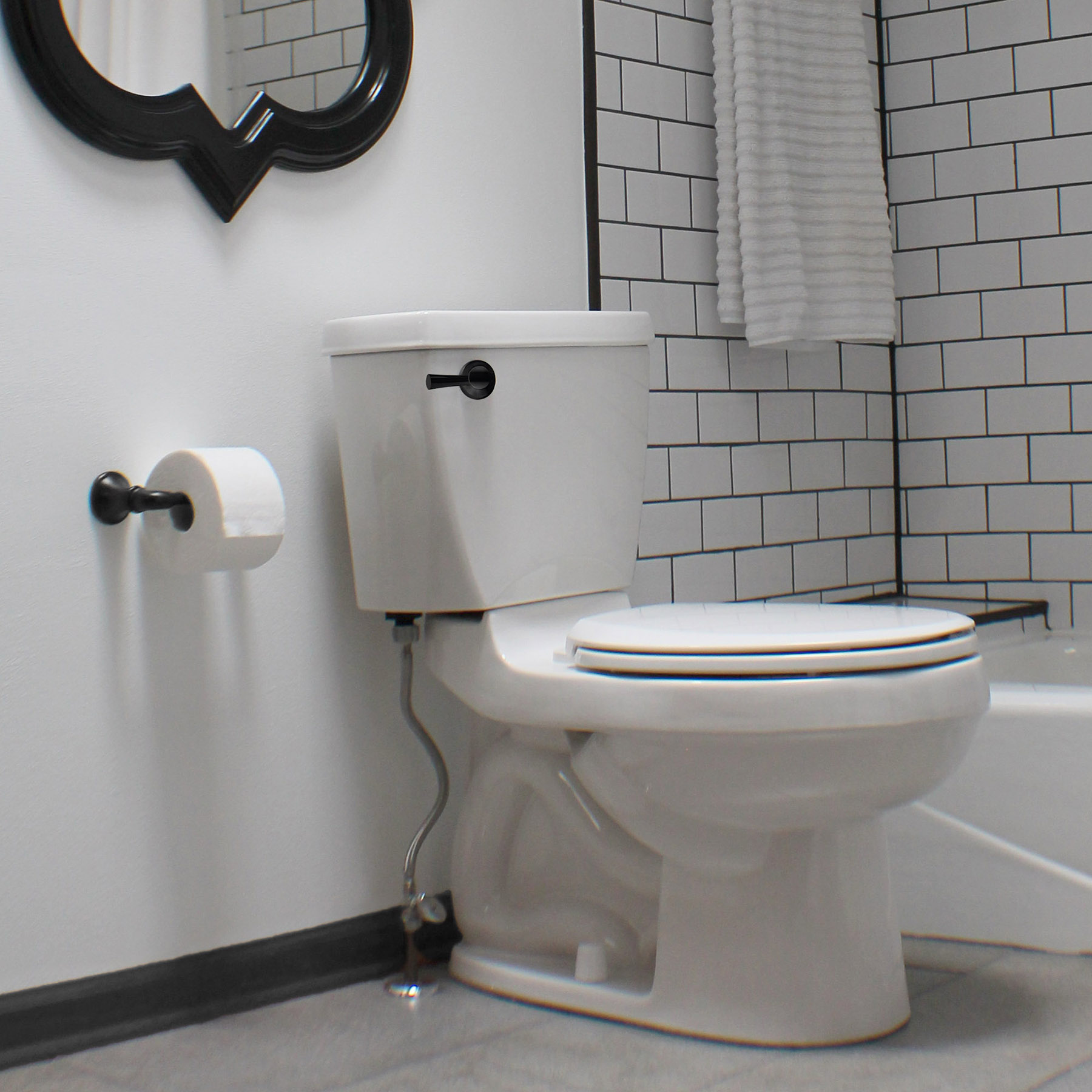 StrongARM® Toilet Handle and Lever, Simple Matte Black Korky